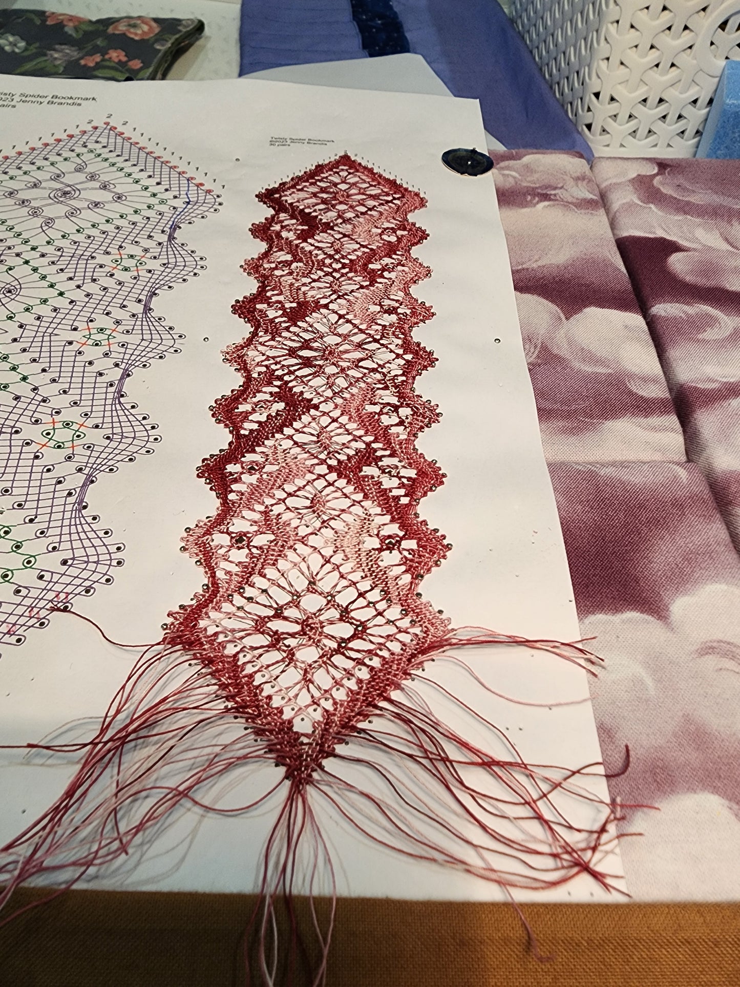 Twisty Edge Spider Bookmark (DIGITAL FILE)