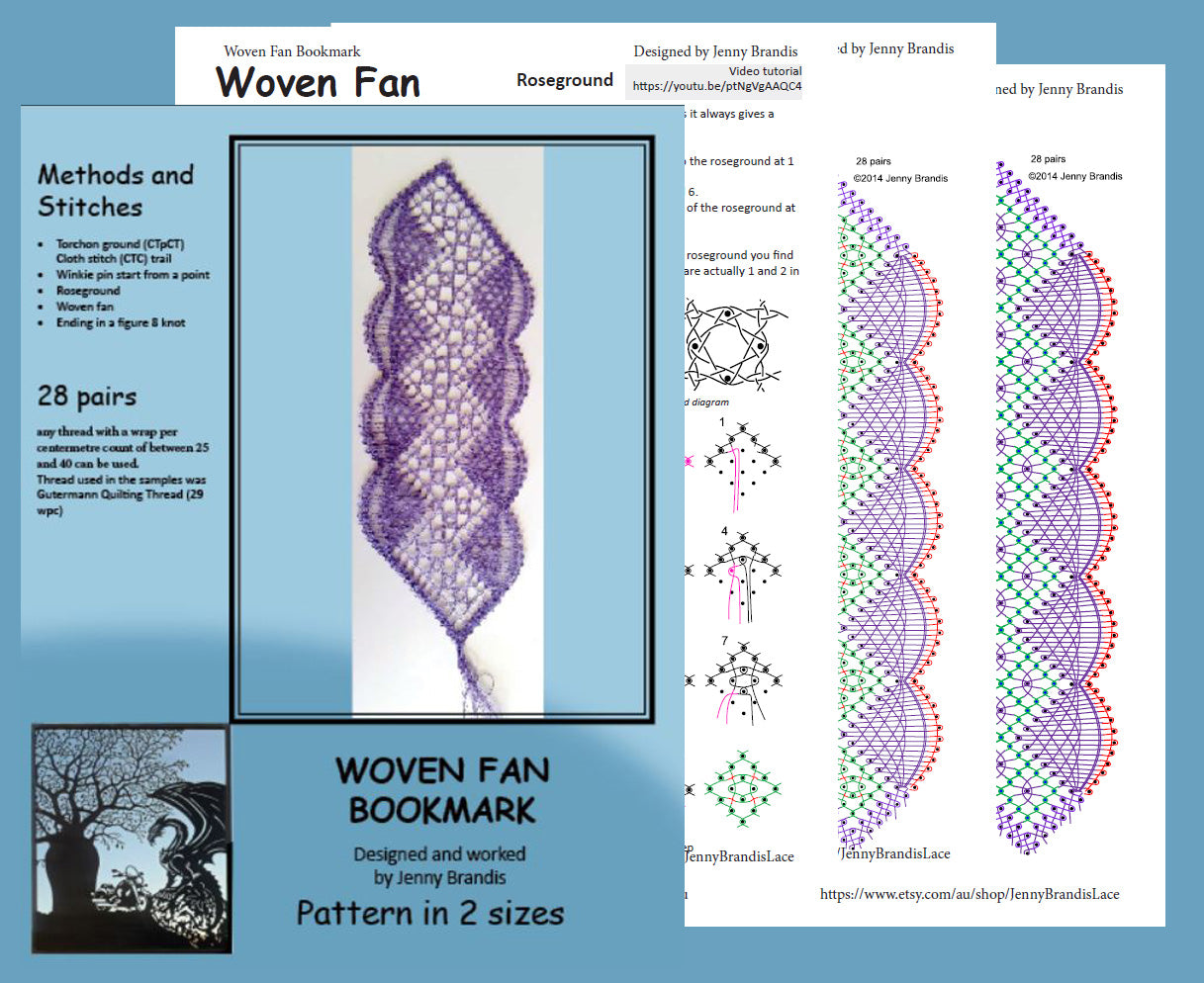 Woven Fan Bookmark (DIGITAL FILE)