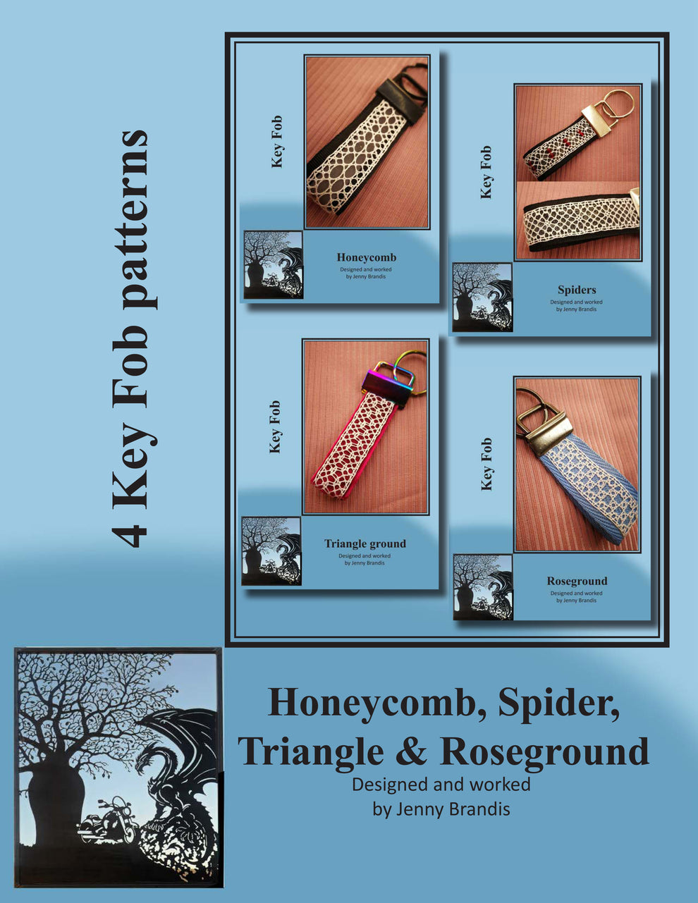 Key Fob Pattern Set (DIGITAL FILE) – JennyBrandisLace