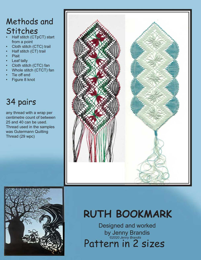 Free 2006 Ruth Bookmark – JennyBrandisLace