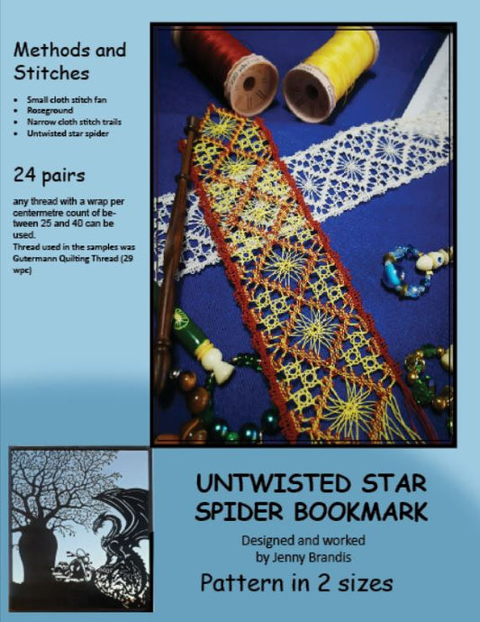 Untwisted Star Spider Bookmark (DIGITAL FILE)