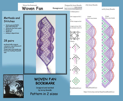 Woven Fan Bookmark (DIGITAL FILE)